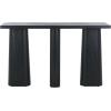SAFAVIEH Couture Collection Ryllae Natural Solid Wood Console Table(Black)