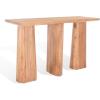 SAFAVIEH Couture Collection Ryllae Natural Solid Wood Console Table(Natural)