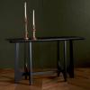 SAFAVIEH Couture Collection Sasha Medium Oak Console Table(Black)