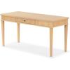 SAFAVIEH Couture Collection Shelbie Black 1-Drawer Reeded Computer Table Office Writing Desk(Oak/Black)