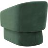 SAFAVIEH Couture Collection Susie Navy Velvet Barrel Back Accent Chair (Fully Assembled)(Forest Green)