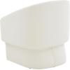 SAFAVIEH Couture Collection Susie Navy Velvet Barrel Back Accent Chair (Fully Assembled)(Ivory)
