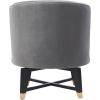 SAFAVIEH Couture Collection Trinity Charcoal Grey Velvet Swivel Accent Chair
