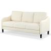 SAFAVIEH Couture Furniture Collection Edalynn Modern Cream 3-Seater Sofa(Cream)