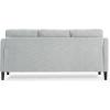 SAFAVIEH Couture Furniture Collection Edalynn Modern Cream 3-Seater Sofa(Light Grey)