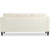 SAFAVIEH Couture Furniture Collection Nathaniel Cream Tufted 3-Seater Sofa(Cream)