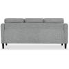 SAFAVIEH Couture Furniture Collection Nathaniel Cream Tufted 3-Seater Sofa(Grey)