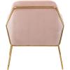 Safavieh Couture Home Misty Glam Navy Blue Velvet Accent Chair(Blush)