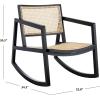 Safavieh Couture Perth Natural Rattan Rocking Chair(Black / Natural)