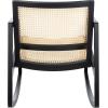 Safavieh Couture Perth Natural Rattan Rocking Chair(Black / Natural)