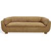 SAFAVIEH Couture Collection – Beccaletta Light Brown Performance Fabric Sofa, Fully Assembled Modern Upholstered Sofa with Wood Base (SFV2410A)(Light Brown)