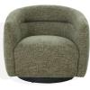 SAFAVIEH Couture Collection – Kellybryn Olive Green Chenille Swivel Accent Chair, Fully Assembled Upholstered Lounge Chair (SFV4883C)(Olive Green)