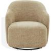 SAFAVIEH Couture Collection – Peitra Dark Brown Chenille Accent Chair, Fully Assembled Upholstered Chair (SFV4846D)(Light Brown)