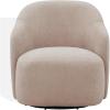SAFAVIEH Couture Collection – Peitra Dark Brown Chenille Accent Chair, Fully Assembled Upholstered Chair (SFV4846D)(Oatmeal)