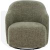 SAFAVIEH Couture Collection – Peitra Dark Brown Chenille Accent Chair, Fully Assembled Upholstered Chair (SFV4846D)(Olive Green)