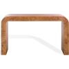 SAFAVIEH Couture Collection – Tessly Walnut Burl Veneer Console Table, Curved Waterfall Design, Fully Assembled (SFV5550A)(Walnut Burl)