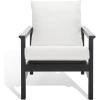 SAFAVIEH Couture Collection Emmalee Walnut/Natural Cord Back Accent Chair(Black/Natural)