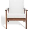 SAFAVIEH Couture Collection Emmalee Walnut/Natural Cord Back Accent Chair(Walnut/Natural)