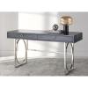 SAFAVIEH Couture Collection Estella Modern Black Cerused Oak/Silver 2-Drawer Desk