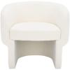 SAFAVIEH Couture Collection Kellyanne Modern Rust Velvet Dining Chair (Fully Assembled)(Ivory)