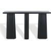 SAFAVIEH Couture Collection Ryllae Natural Solid Wood Console Table(Black)