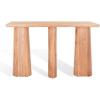 SAFAVIEH Couture Collection Ryllae Natural Solid Wood Console Table(Natural)