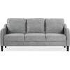 SAFAVIEH Couture Furniture Collection Edalynn Modern Cream 3-Seater Sofa(Grey)