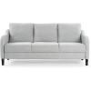 SAFAVIEH Couture Furniture Collection Edalynn Modern Cream 3-Seater Sofa(Light Grey)
