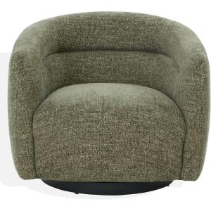 SAFAVIEH Couture Collection – Kellybryn Olive Green Chenille Swivel Accent Chair, Fully Assembled Upholstered Lounge Chair (SFV4883C)(Olive Green)