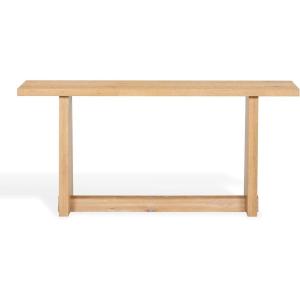 SAFAVIEH Couture Collection – Maliq Natural Console Table, Modern Entryway Accent Table with Clean-Lined Design (SFV4272A)(Natural)