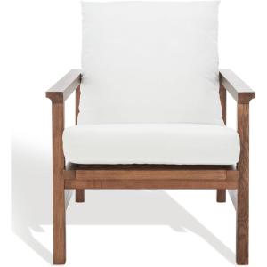 SAFAVIEH Couture Collection Emmalee Walnut/Natural Cord Back Accent Chair(Walnut/Natural)