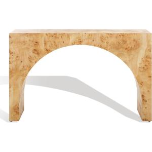 SAFAVIEH Couture Collection Katelynn Natural Arched Console Table for Living Room, Foyer, Bedroom, Hallway, Entryway, Home Office (Fully Assembled)(Natural)