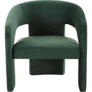 SAFAVIEH Couture Collection Roseanna Modern Forest Green Velvet Accent Chair (Fully Assembled)(Forest Green)