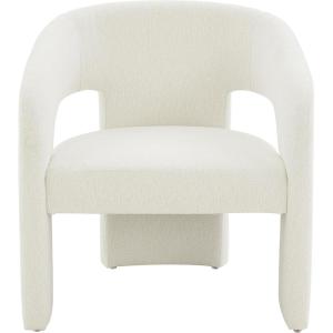 SAFAVIEH Couture Collection Roseanna Modern Forest Green Velvet Accent Chair (Fully Assembled)(Ivory)