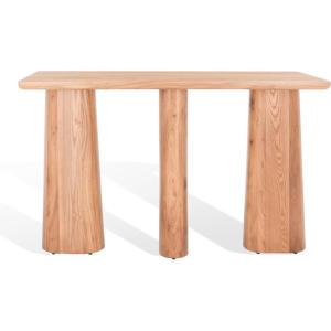SAFAVIEH Couture Collection Ryllae Natural Solid Wood Console Table(Natural)