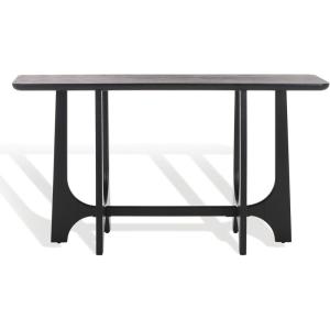 SAFAVIEH Couture Collection Sasha Medium Oak Console Table(Black)
