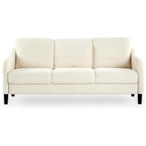 SAFAVIEH Couture Furniture Collection Edalynn Modern Cream 3-Seater Sofa(Cream)