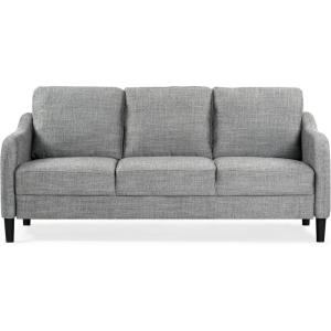 SAFAVIEH Couture Furniture Collection Edalynn Modern Cream 3-Seater Sofa(Grey)