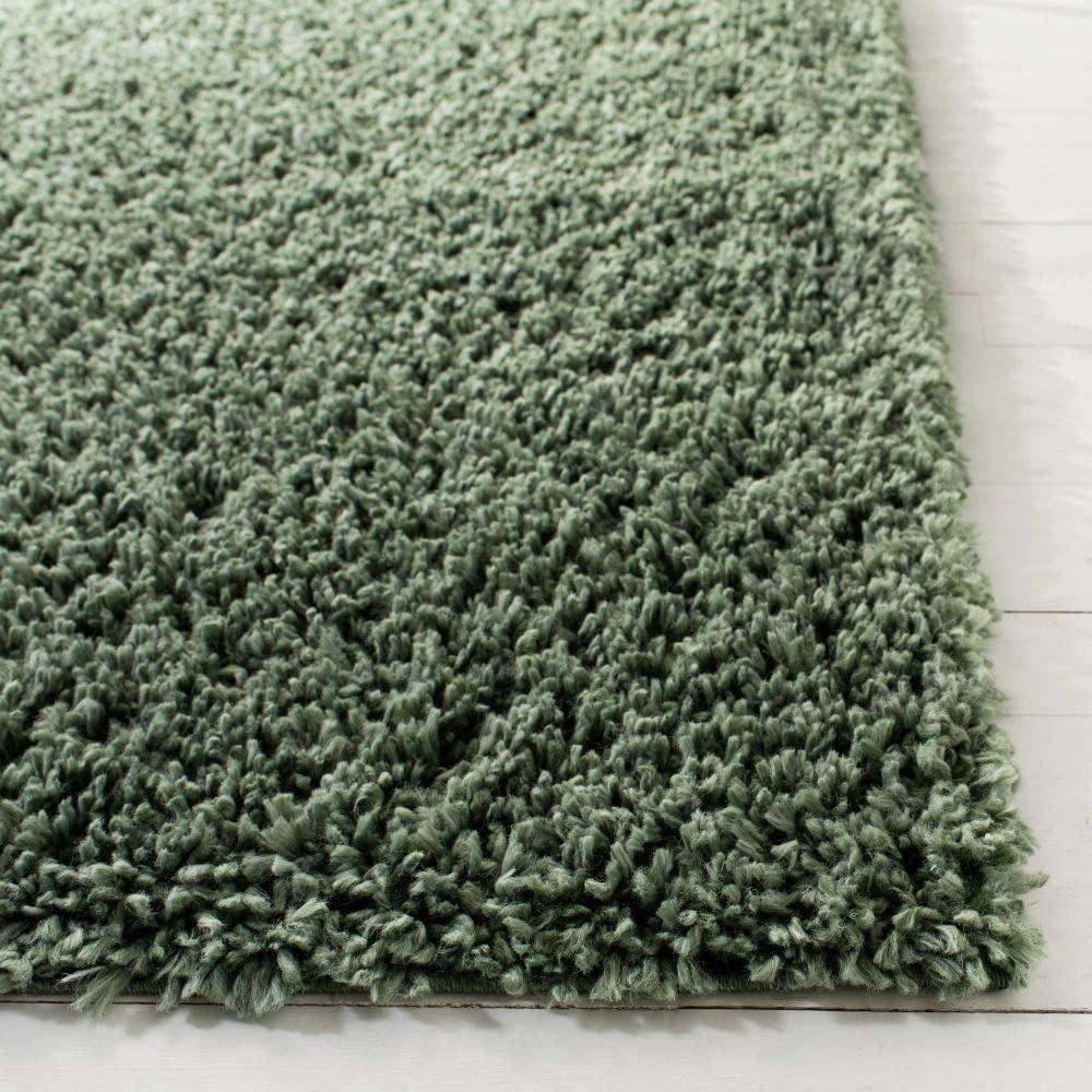 image:imageSAFAVIEH Area Rug 8x10 August Shag Collection Large Beige Solid Pattern NonShedding amp Easy Cleaning Plush Thick Pile Ideal for Living Room Bedroom Dining Space AUG200DGreen