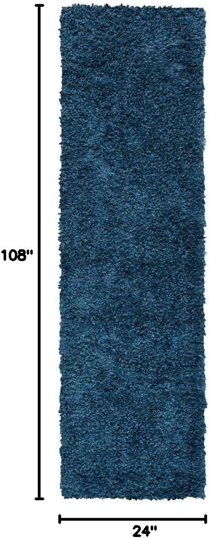 image:imageSAFAVIEH Area Rug 8x10 August Shag Collection Large Beige Solid Pattern NonShedding amp Easy Cleaning Plush Thick Pile Ideal for Living Room Bedroom Dining Space AUG200DNavy