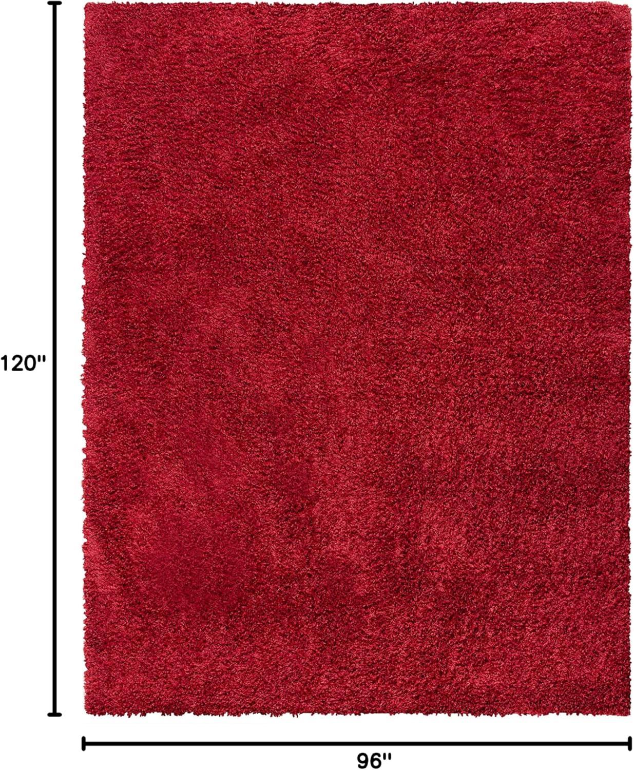 image:imageSAFAVIEH Area Rug 8x10 August Shag Collection Large Beige Solid Pattern NonShedding amp Easy Cleaning Plush Thick Pile Ideal for Living Room Bedroom Dining Space AUG200DRed