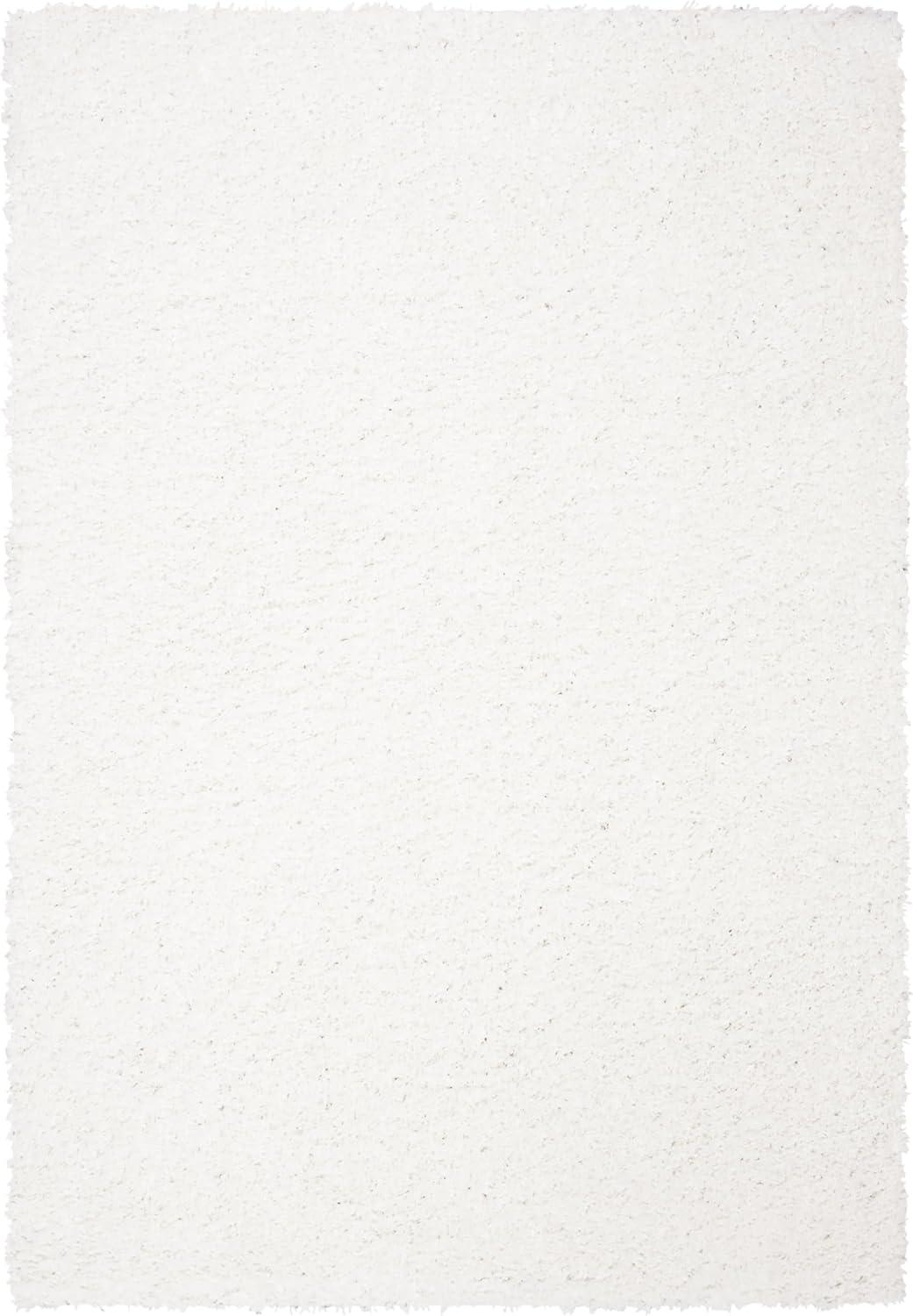 image:imageSAFAVIEH Area Rug 8x10 August Shag Collection Large Beige Solid Pattern NonShedding amp Easy Cleaning Plush Thick Pile Ideal for Living Room Bedroom Dining Space AUG200DWhite