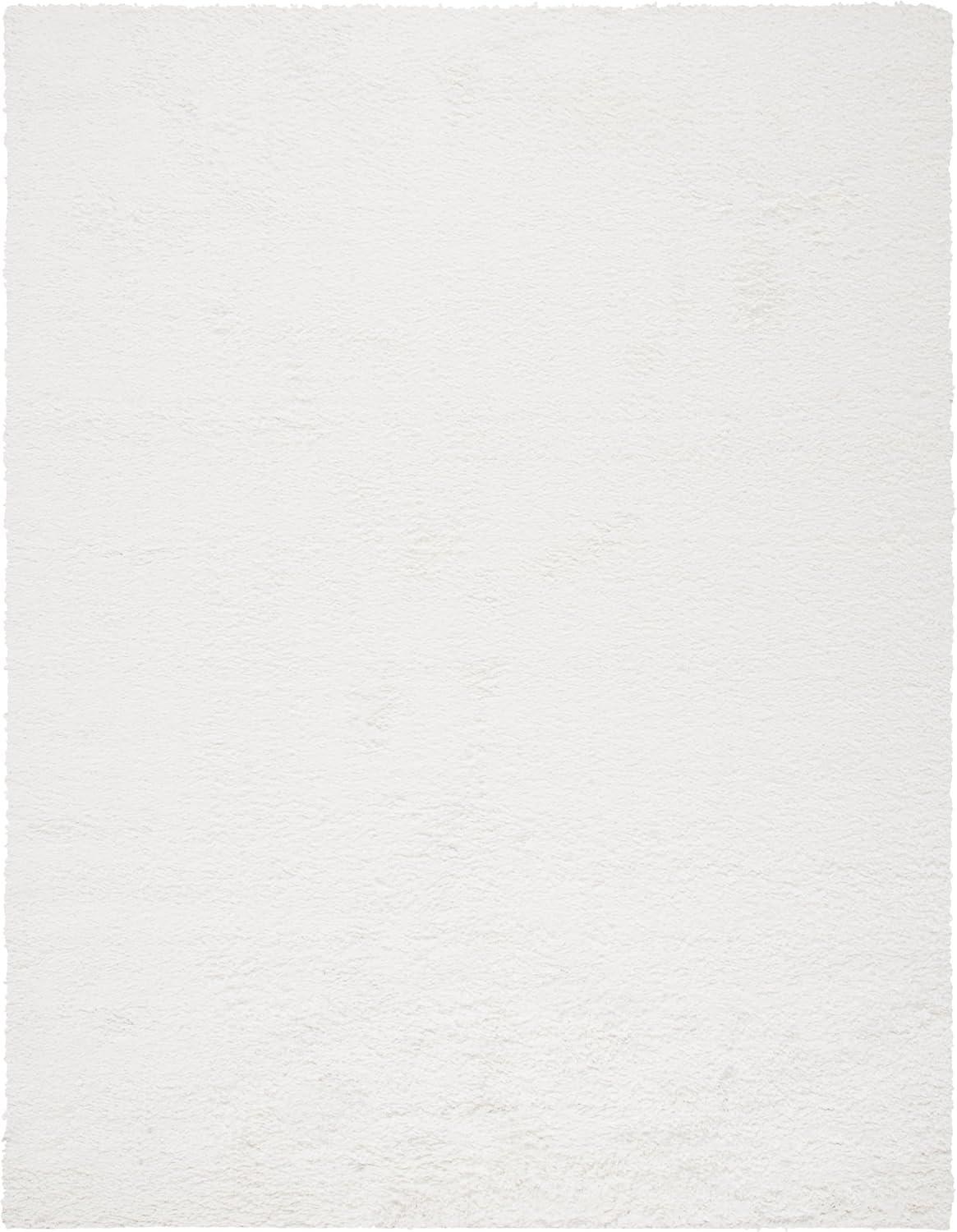 image:imageSAFAVIEH Area Rug 8x10 August Shag Collection Large Beige Solid Pattern NonShedding amp Easy Cleaning Plush Thick Pile Ideal for Living Room Bedroom Dining Space AUG200DWhite