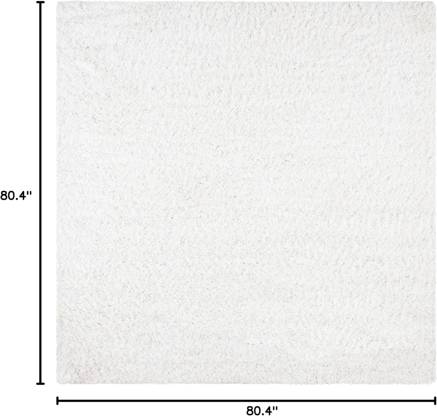 image:imageSAFAVIEH Area Rug 8x10 August Shag Collection Large Beige Solid Pattern NonShedding amp Easy Cleaning Plush Thick Pile Ideal for Living Room Bedroom Dining Space AUG200DWhite