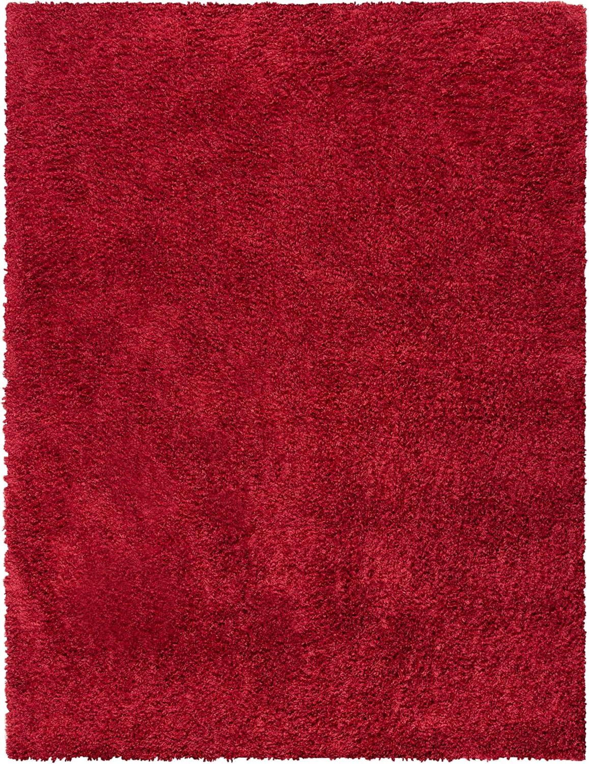 image:imageSAFAVIEH Area Rug 8x10 August Shag Collection Large Beige Solid Pattern NonShedding amp Easy Cleaning Plush Thick Pile Ideal for Living Room Bedroom Dining Space AUG200DRed