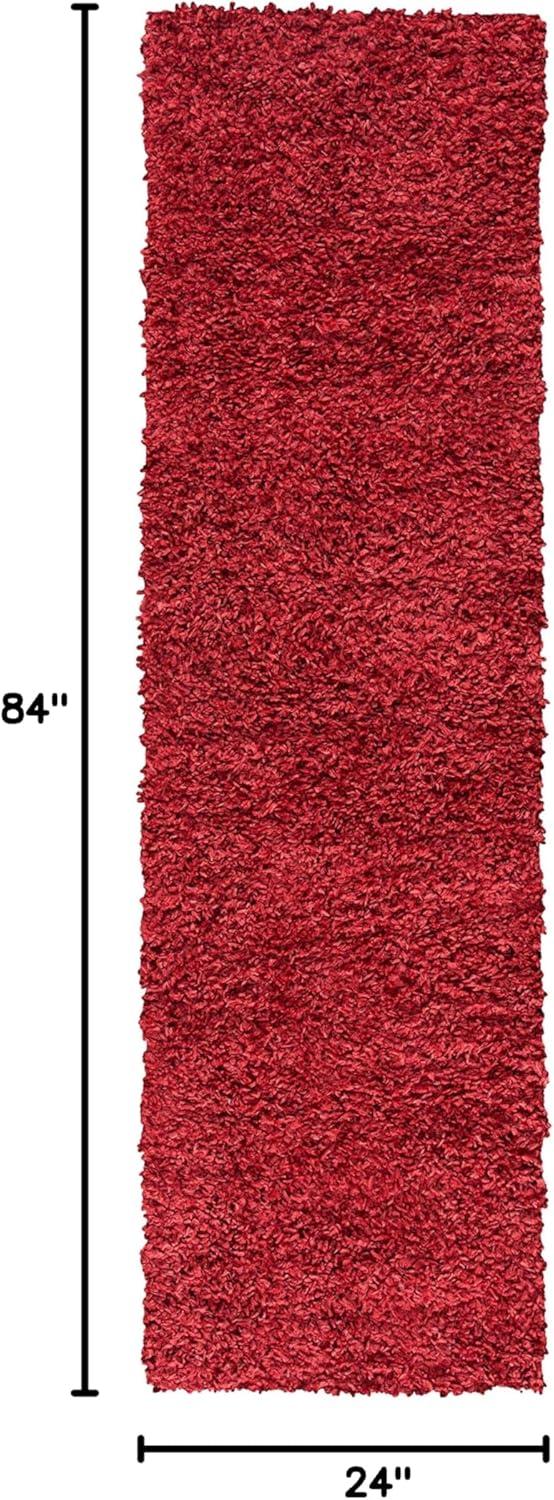 image:imageSAFAVIEH Area Rug 8x10 August Shag Collection Large Beige Solid Pattern NonShedding amp Easy Cleaning Plush Thick Pile Ideal for Living Room Bedroom Dining Space AUG200DRed