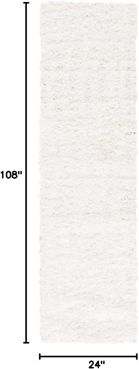 image:imageSAFAVIEH Area Rug 8x10 August Shag Collection Large Beige Solid Pattern NonShedding amp Easy Cleaning Plush Thick Pile Ideal for Living Room Bedroom Dining Space AUG200DWhite