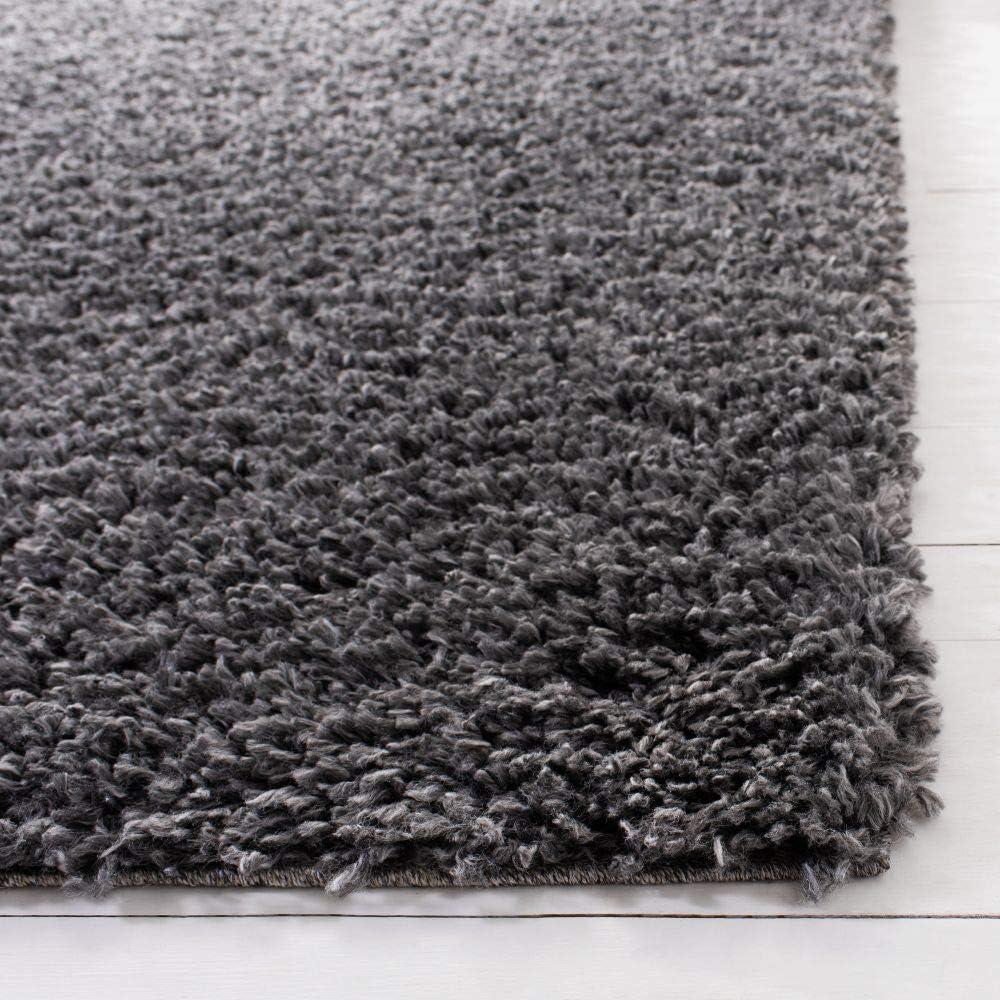image:imageSAFAVIEH Area Rug 8x10 August Shag Collection Large Beige Solid Pattern NonShedding amp Easy Cleaning Plush Thick Pile Ideal for Living Room Bedroom Dining Space AUG200DCharcoal