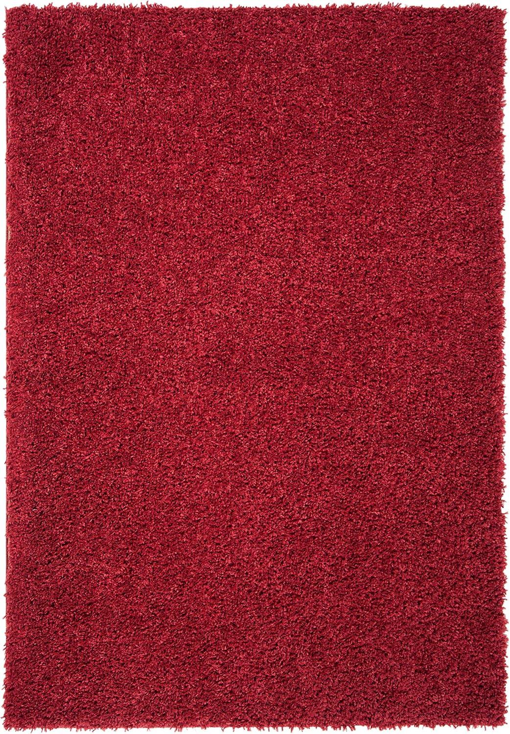 image:imageSAFAVIEH Area Rug 8x10 August Shag Collection Large Beige Solid Pattern NonShedding amp Easy Cleaning Plush Thick Pile Ideal for Living Room Bedroom Dining Space AUG200DRed