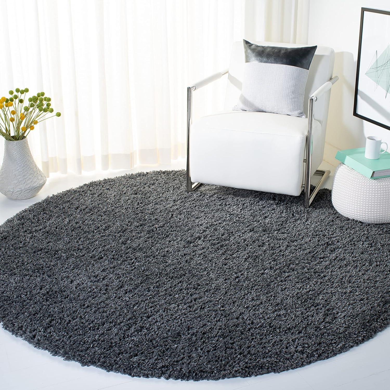 image:imageSAFAVIEH Area Rug 8x10 August Shag Collection Large Beige Solid Pattern NonShedding amp Easy Cleaning Plush Thick Pile Ideal for Living Room Bedroom Dining Space AUG200DCharcoal